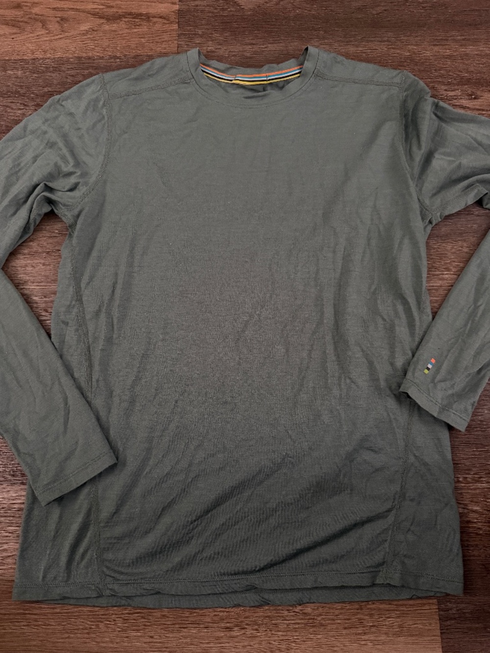 Smartwool Merino 150 wool base layer shirt men's size S small long sleeve green
